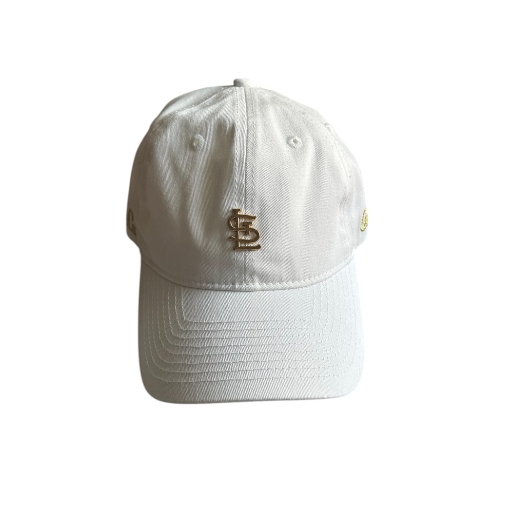 St Louis Cardinals White Gold SGA Ball Cap Adjustable Baseball Hat